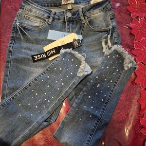 Denim Blvd Women's Blue Skinny Jeans